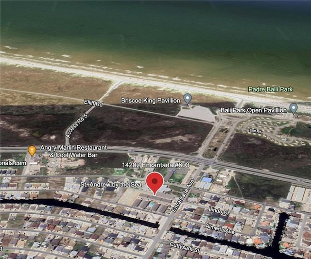 14202 Encantada Ave Unit 603, Corpus Christi, TX 78418 - aerial overview of property's location