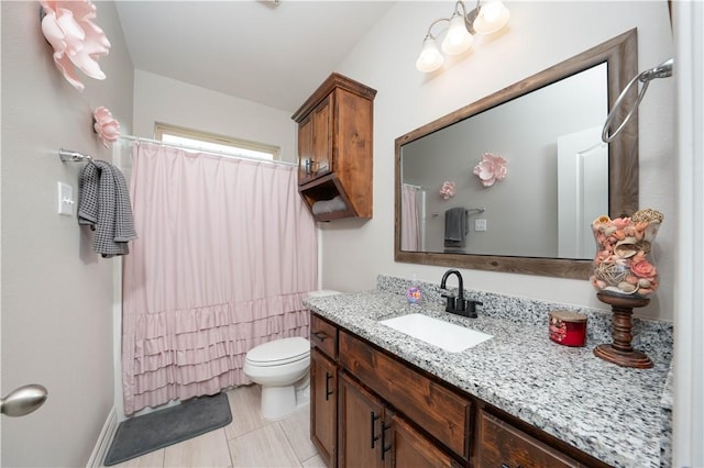 3141 Piranha Dr, Corpus Christi, TX 78414 - bathroom featuring vanity, toilet, and shower / tub combo
