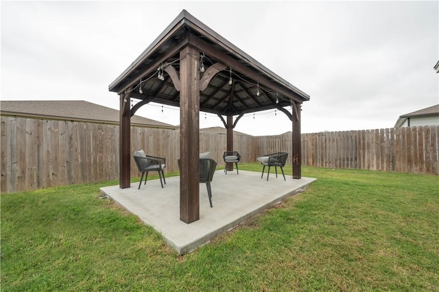 3141 Piranha Dr, Corpus Christi, TX 78414 - view of patio featuring a gazebo