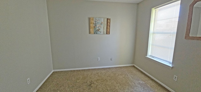 view of carpeted empty room