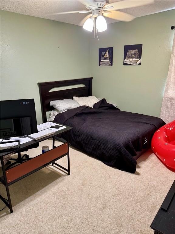 11614 Coleta Creek Dr, Corpus Christi, TX 78410 - bedroom featuring carpet floors and ceiling fan