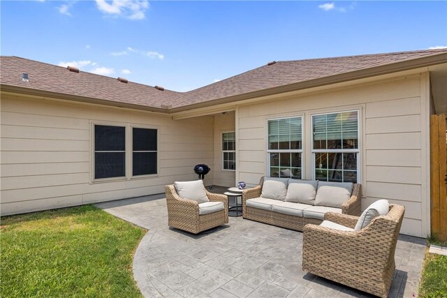7205 Lake Serenity Dr, Corpus Christi, TX 78414 - view of patio / terrace with outdoor lounge area