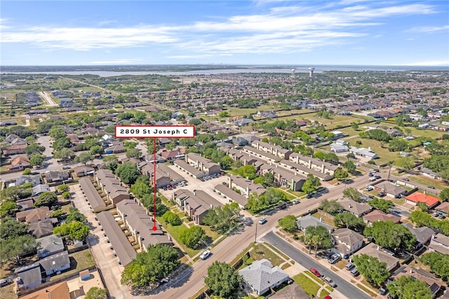 bird's eye view featuring a residential view
