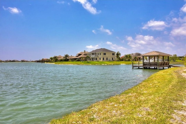 6241 Lago Vista Dr, Corpus Christi, TX 78414 - water view with a gazebo