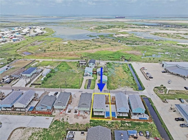 1911 Eskridge Rd, Port Aransas, TX 78373 - view of property location featuring a nearby body of water and property boundaries highlighted