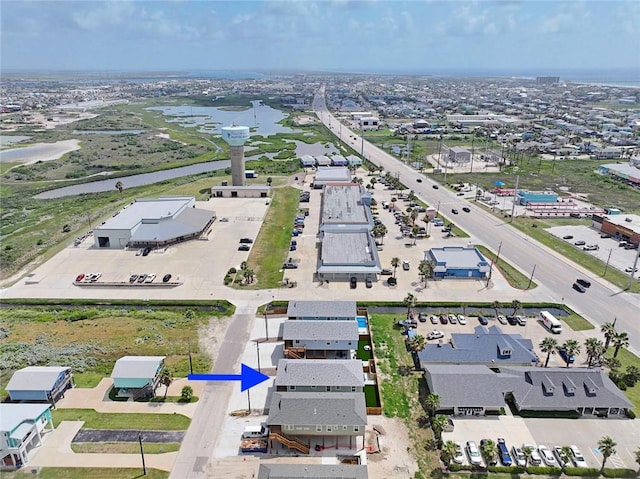 1911 Eskridge Rd, Port Aransas, TX 78373 - aerial view of property's location featuring a large body of water