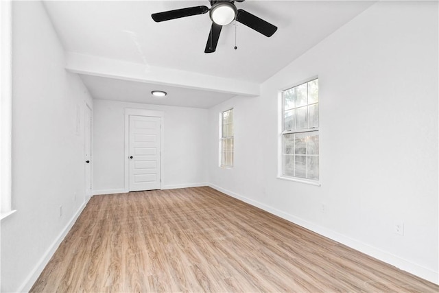 1601 Cambridge Dr, Corpus Christi, TX 78415 - empty room with light wood finished floors and ceiling fan