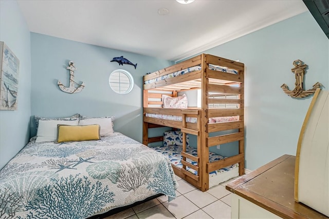 view of tiled bedroom