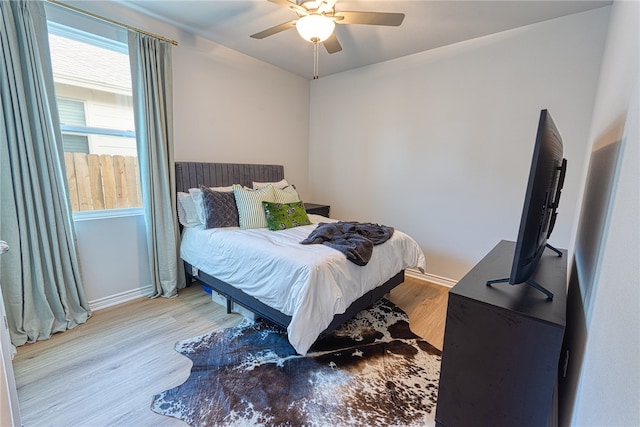 2634 Westeros St, Corpus Christi, TX 78415 - bedroom featuring wood finished floors and a ceiling fan