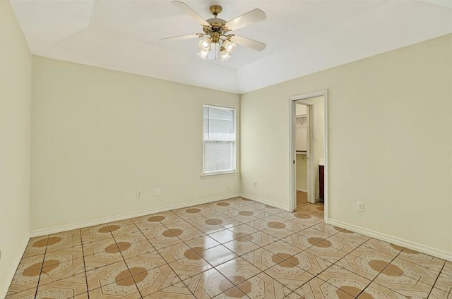 1225 Calle, San Carlos, Corpus Christi, TX 78417 - unfurnished room featuring a ceiling fan and light tile patterned floors
