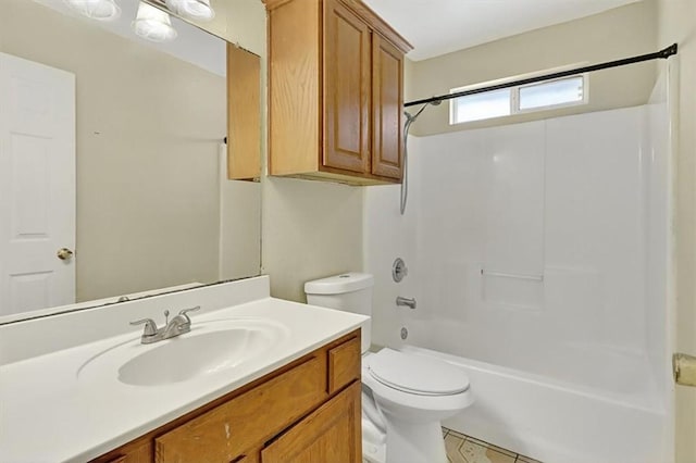 1225 Calle, San Carlos, Corpus Christi, TX 78417 - bathroom featuring vanity, shower / bathtub combination, and tile patterned floors