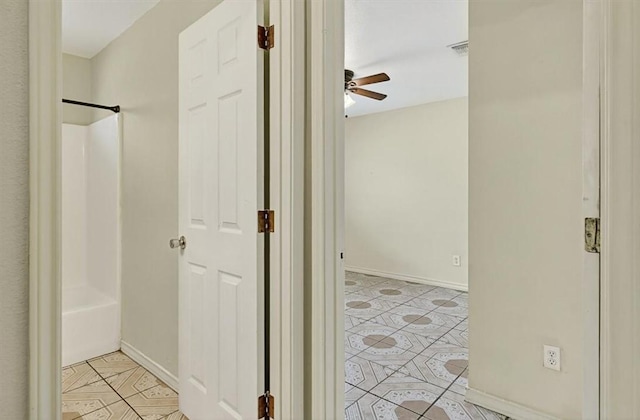 1225 Calle, San Carlos, Corpus Christi, TX 78417 - hallway with light tile patterned floors