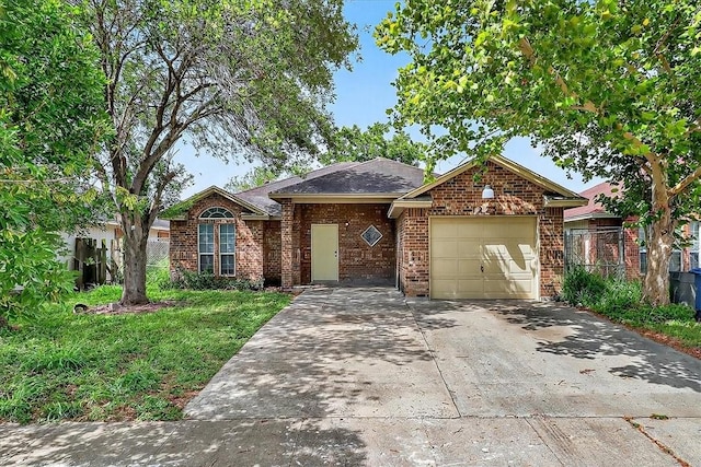 1225 Calle, San Carlos, Corpus Christi, TX 78417 - single story home with a garage, driveway, and brick siding