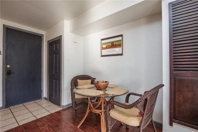 dining room featuring light wood-type flooring