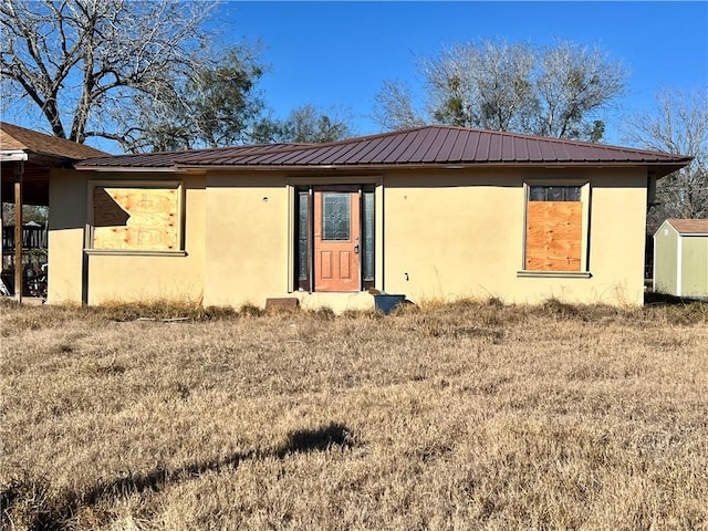 view of rear view of property