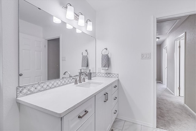 bathroom with vanity