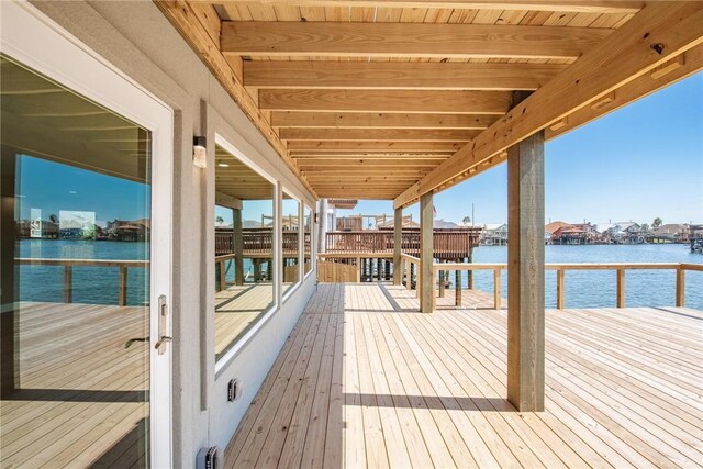 15334 Key Largo Ct, Corpus Christi, TX 78418 - dock area featuring a deck with water view