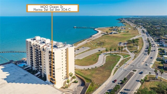 1400 Ocean Dr Unit 304C, Corpus Christi, TX 78404 - bird's eye view of a large body of water