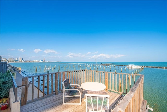 1400 Ocean Dr Unit 304C, Corpus Christi, TX 78404 - dock featuring a water view