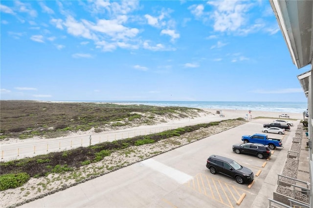 water view featuring a beach view