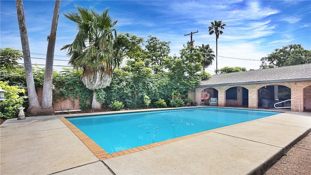 view of pool with a patio