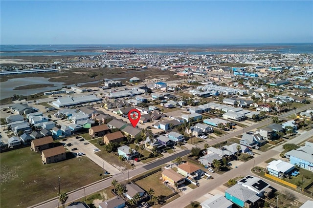 aerial view featuring a residential view