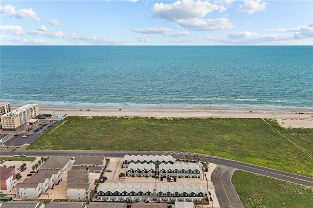 property view of water featuring a view of the beach