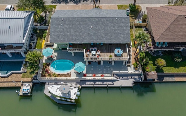 5 Bimini Dr, Rockport, TX 78382 - birds eye view of property with a water view