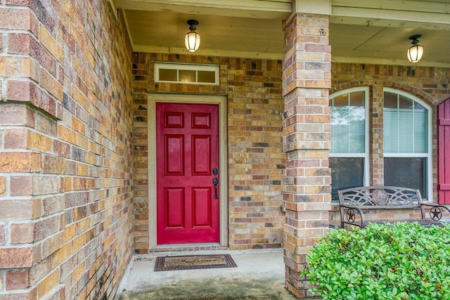 7009 Tocken Ct, Corpus Christi, TX 78414 - view of exterior entry with brick siding and covered porch