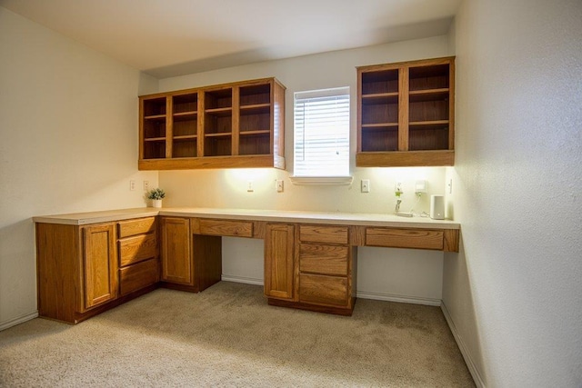 7009 Tocken Ct, Corpus Christi, TX 78414 - unfurnished office featuring built in desk and light colored carpet