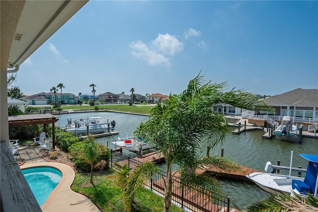 107 Angelfish, Aransas Pass, TX 78336 - dock featuring a residential view and a water view