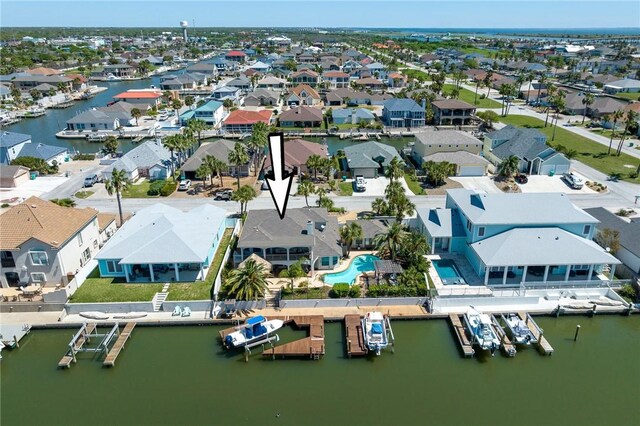 107 Angelfish, Aransas Pass, TX 78336 - aerial view of residential area featuring a nearby body of water