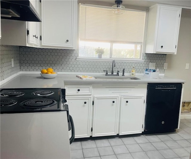 4006 Hurlwood, Corpus Christi, TX 78410 - kitchen with dishwasher, a sink, under cabinet range hood, and white cabinetry