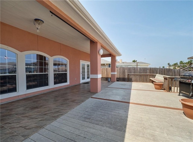 view of patio / terrace with a deck