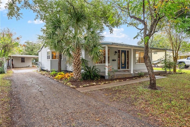 view of front of home