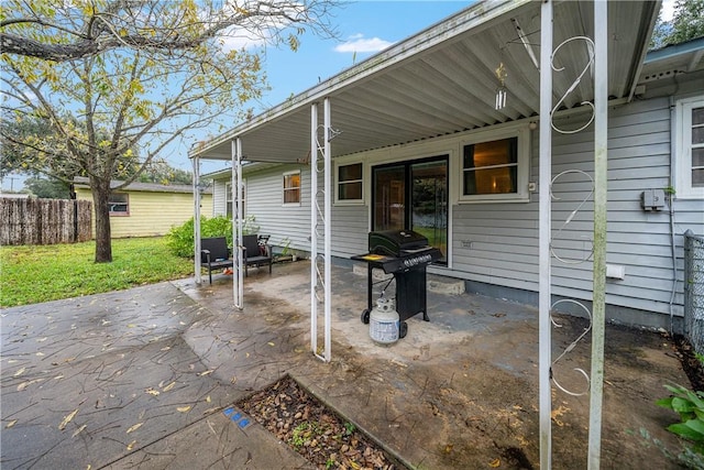 view of patio / terrace with grilling area