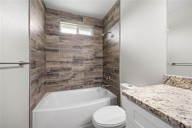 936 S 10th St, Aransas Pass, TX 78336 - bathroom with toilet, vanity, and shower / washtub combination