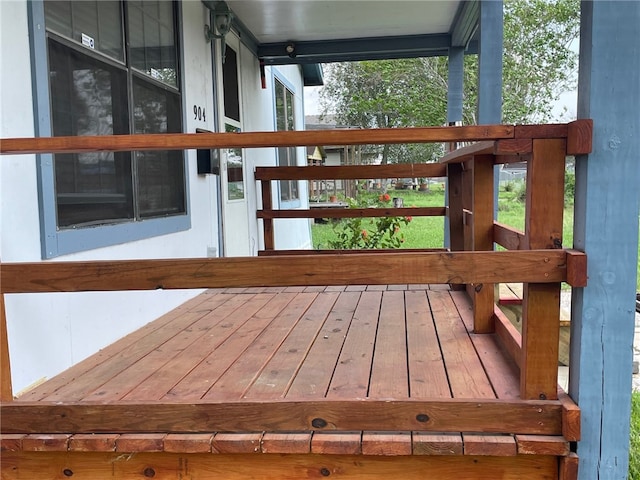 view of wooden terrace