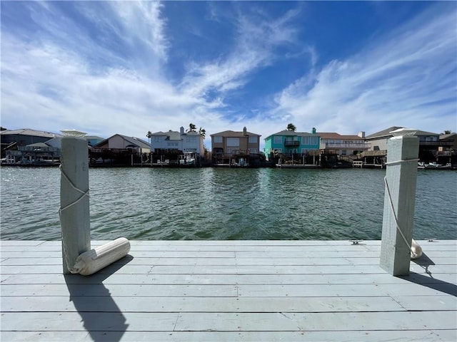 15321 Beaufort Ct, Corpus Christi, TX 78418 - dock area featuring a water view and a residential view