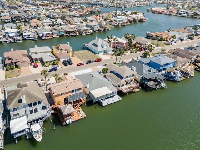 15321 Beaufort Ct, Corpus Christi, TX 78418 - aerial view of residential area featuring a nearby body of water