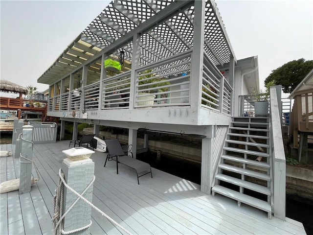 15321 Beaufort Ct, Corpus Christi, TX 78418 - deck featuring stairway