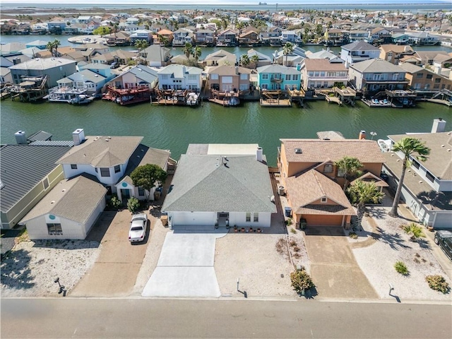 15321 Beaufort Ct, Corpus Christi, TX 78418 - aerial perspective of suburban area featuring a nearby body of water