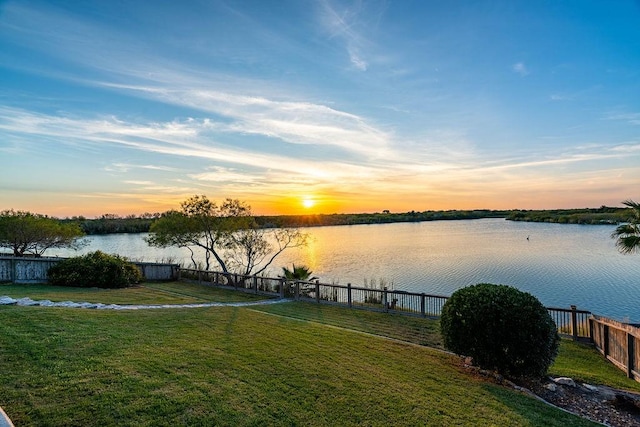 property view of water