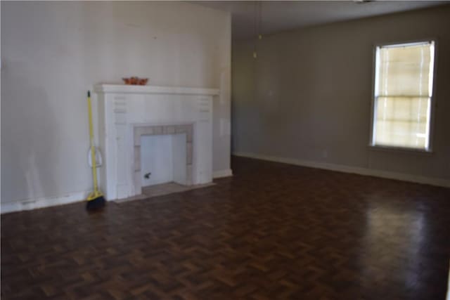 view of unfurnished living room