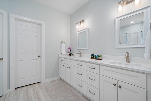 bathroom with vanity