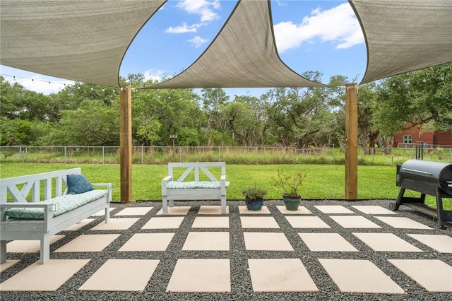 view of patio / terrace featuring grilling area