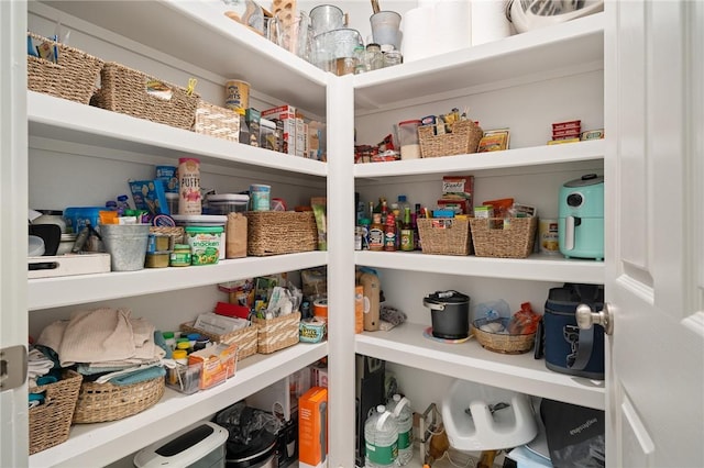 view of pantry