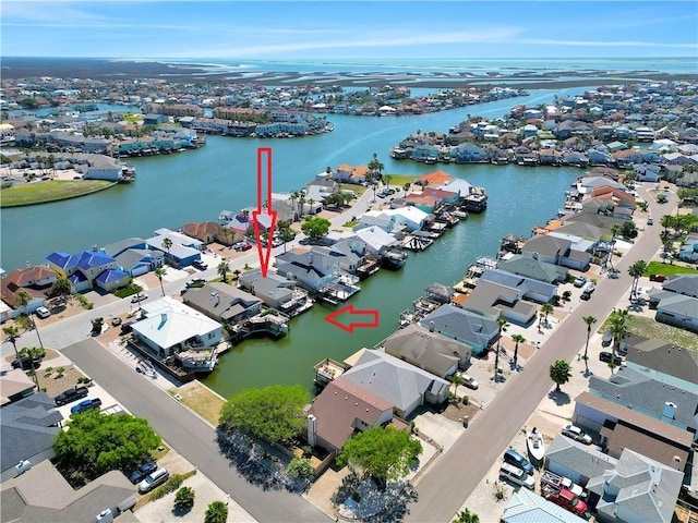 13938 Dasmarinas Dr, Corpus Christi, TX 78418 - aerial perspective of suburban area with a large body of water