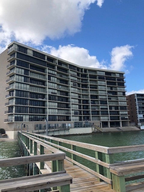 view of property featuring a water view