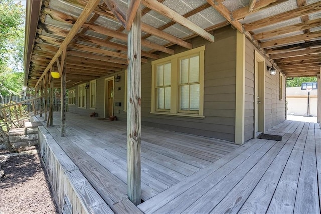 330 Ohio Ave, Corpus Christi, TX 78404 - view of wooden terrace